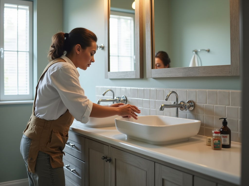 Bathroom vanity installation — bathroom remodel austin
