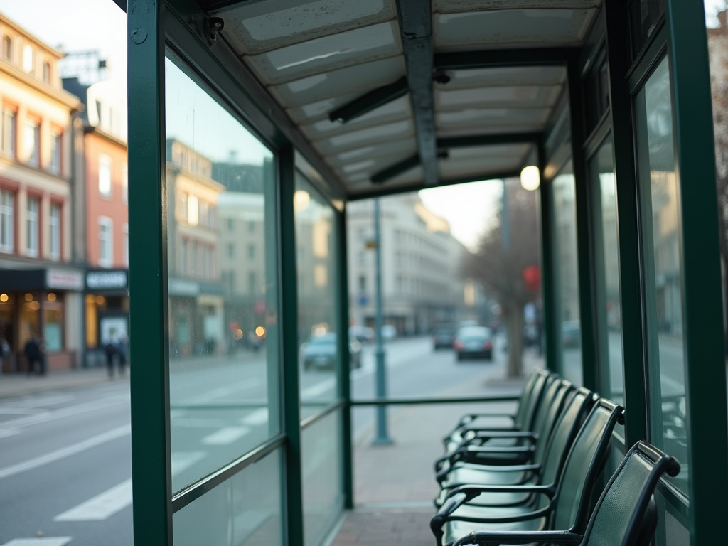 Bus shelter — bus station solar lighting