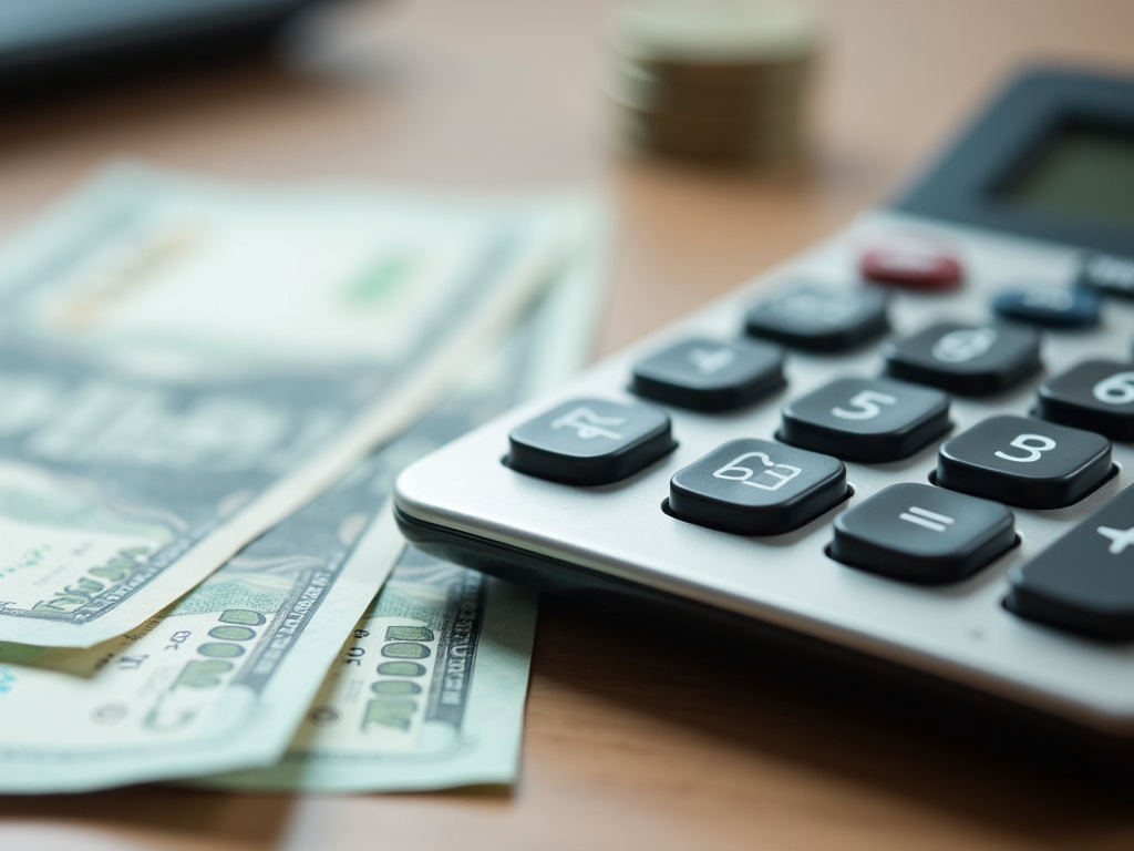 Calculator and bills — car title loans Waco