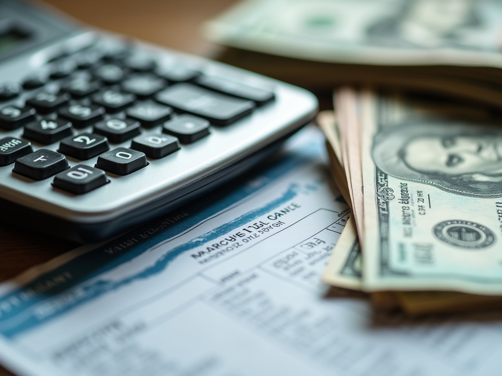 Calculator and bills — car title loans Waco