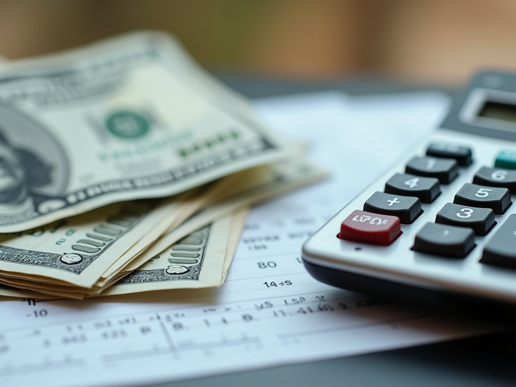 Calculator and bills — motorcycle title loans Waco