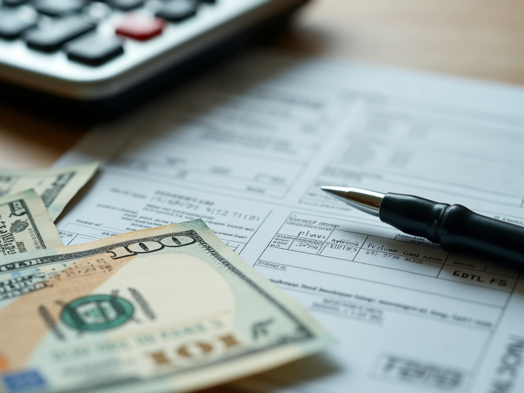 Calculator and bills — motorcycle title loans Waco