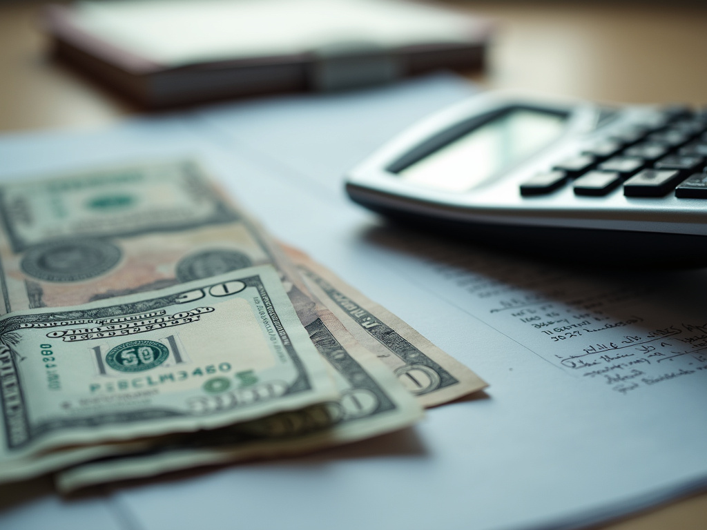 Calculator and bills — motorcycle title loans Waco