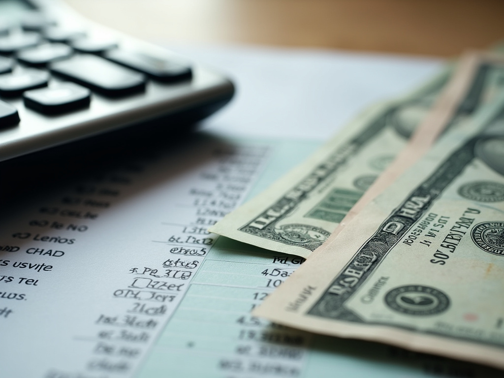 Calculator and bills — title loans Baylor University