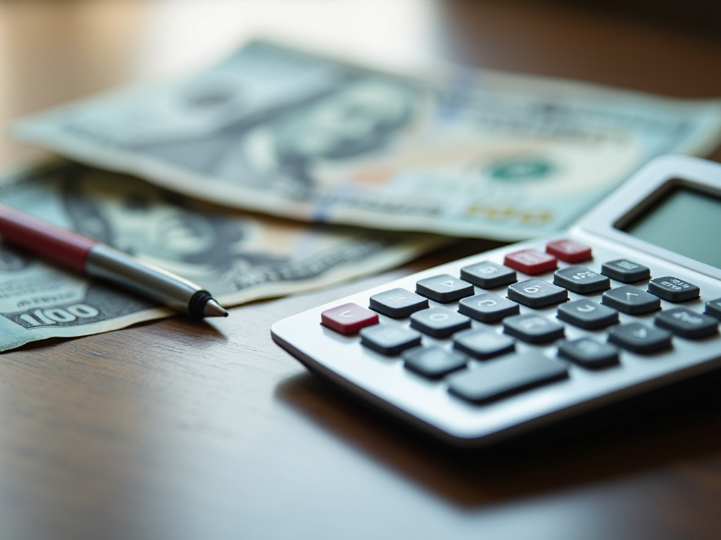 Calculator and bills — title loans Baylor University