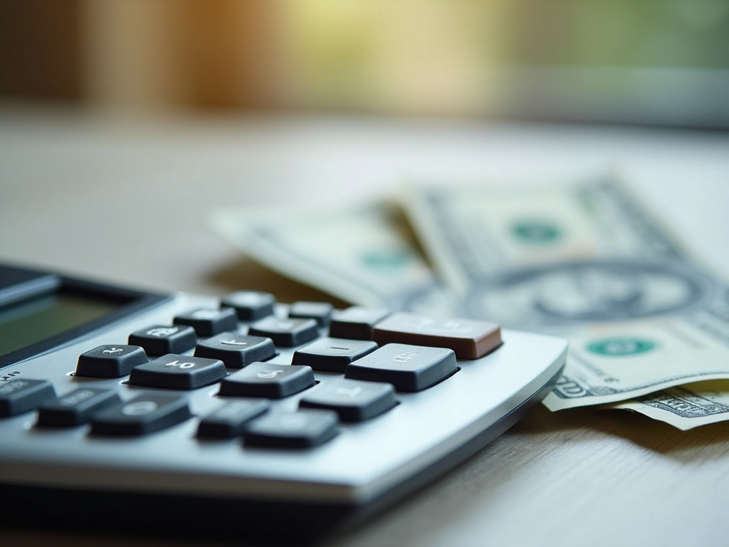 Calculator and bills — title loans Bellmead