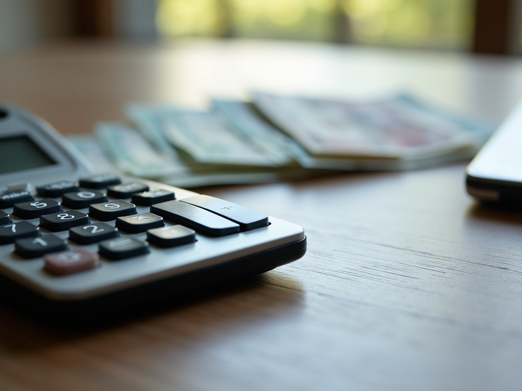 Calculator and bills — title loans Bellmead