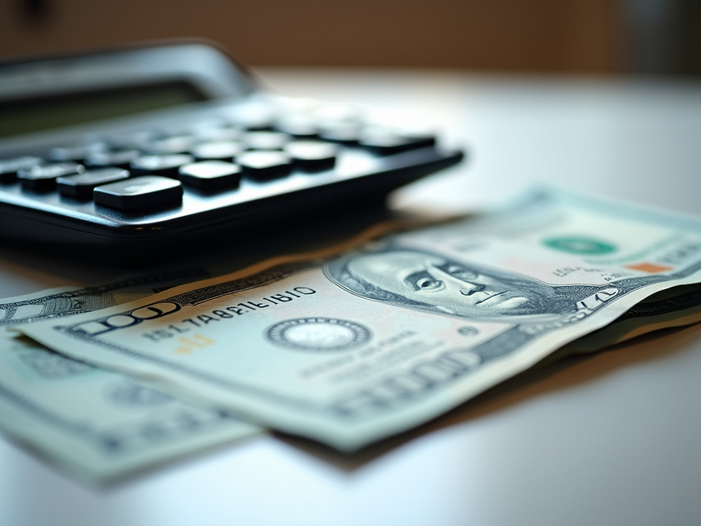 Calculator and bills — title loans Bellmead