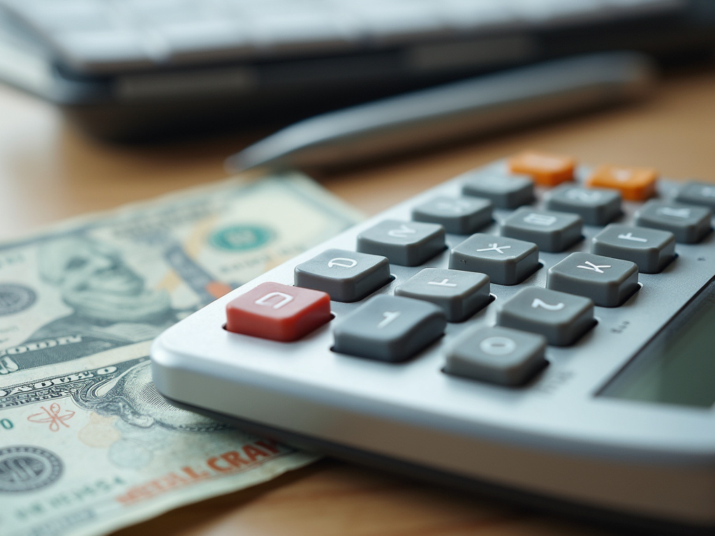 Calculator and bills — title loans China Spring