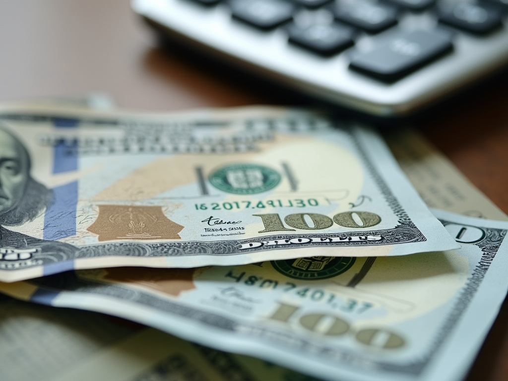 Calculator and bills — title loans China Spring