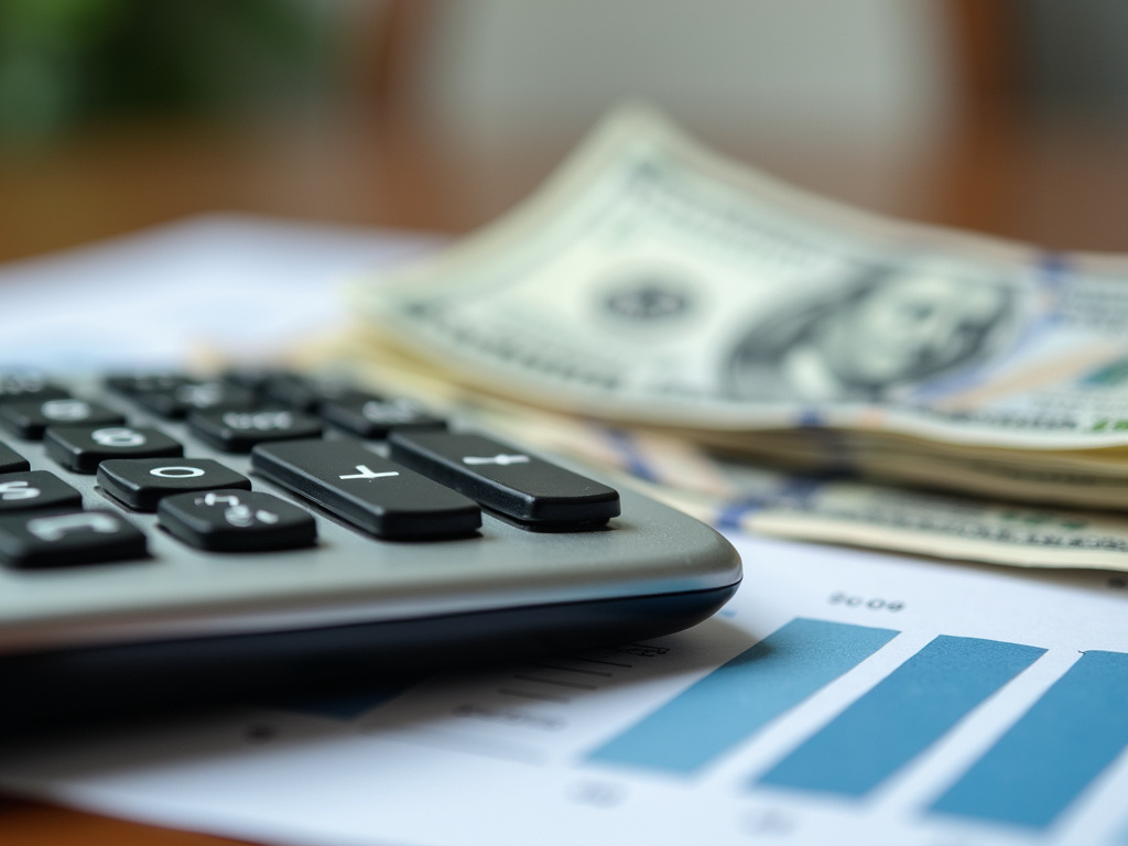 Calculator and bills — title loans Hewitt
