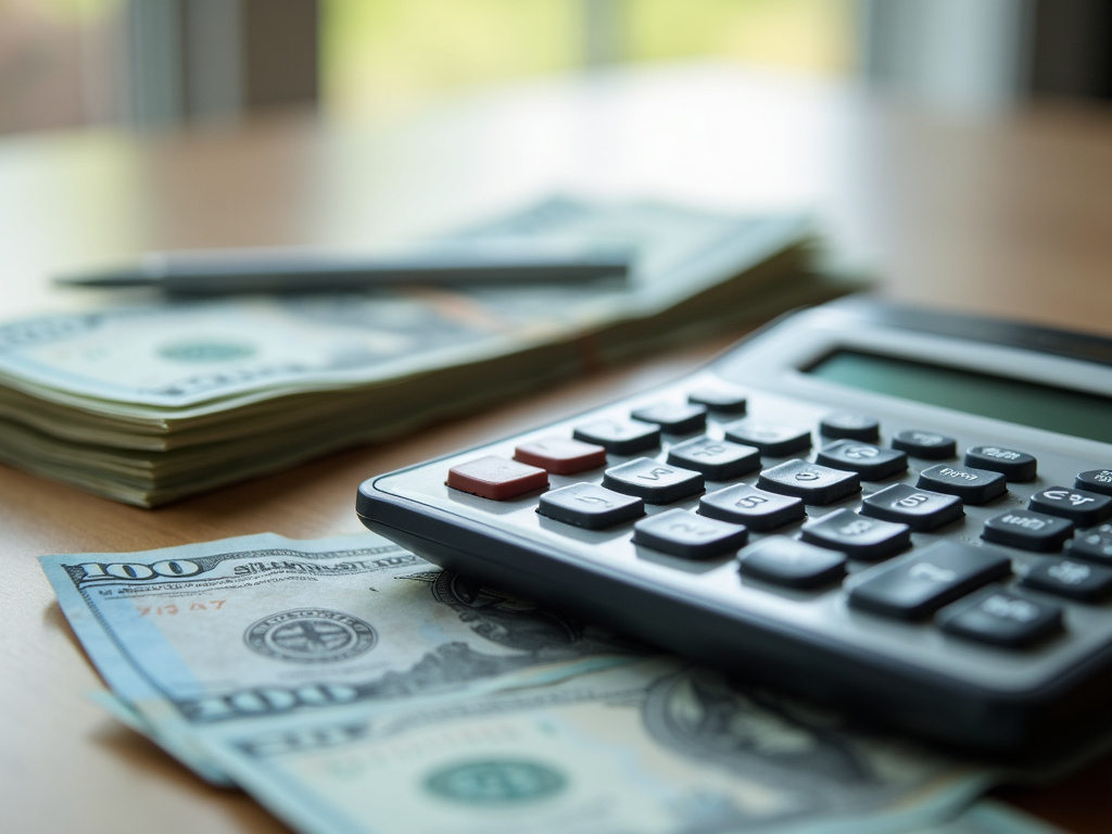 Calculator and bills — title loans Hewitt
