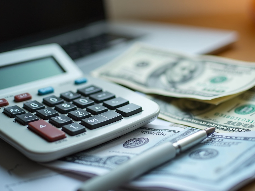 Calculator and bills — title loans Hewitt