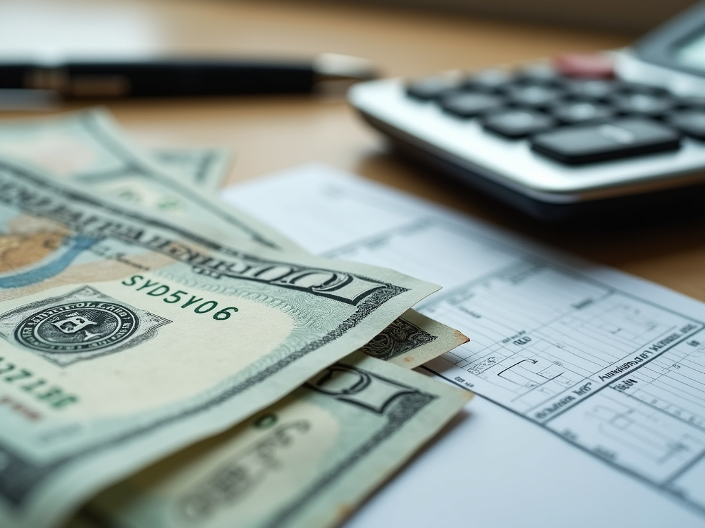 Calculator and bills — title loans Hewitt