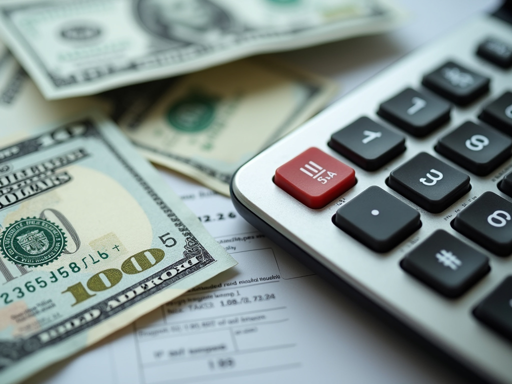 Calculator and bills — title loans Hewitt