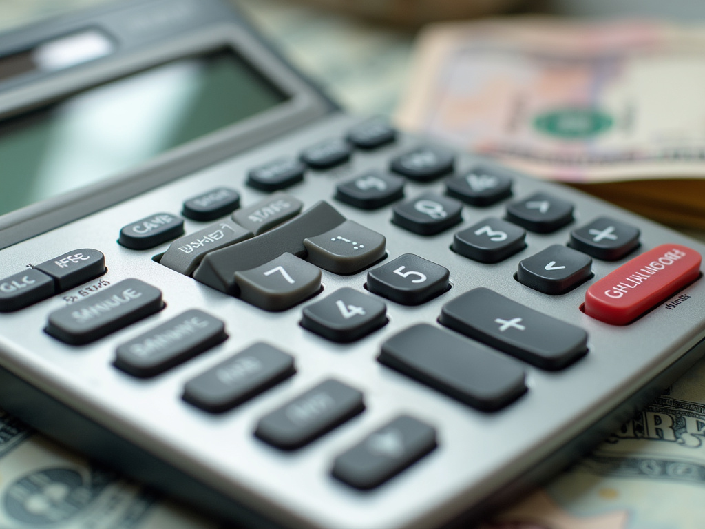 Calculator and bills — title loans Lacy Lakeview