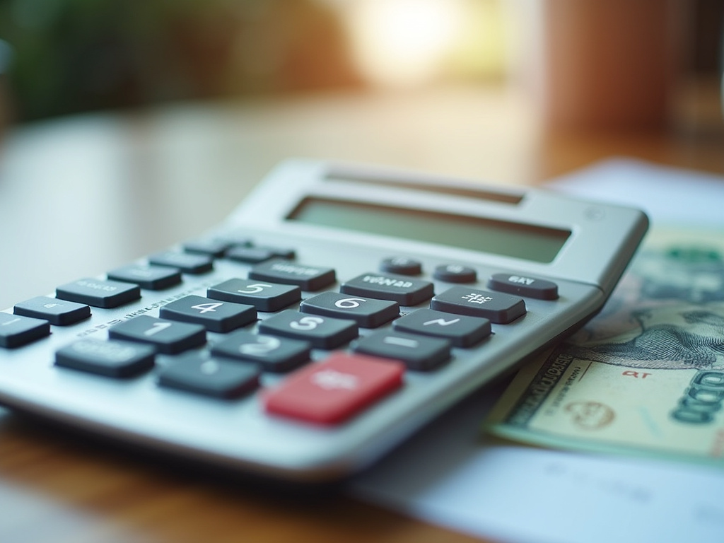 Calculator and bills — title loans McGregor