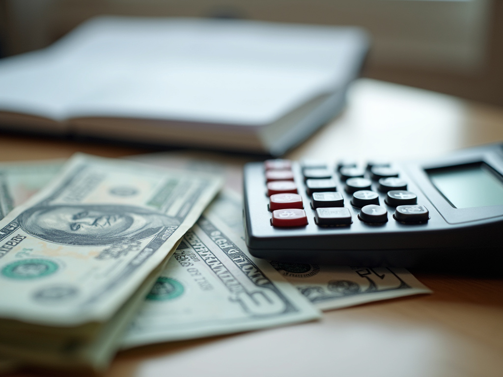 Calculator and bills — title loans McGregor
