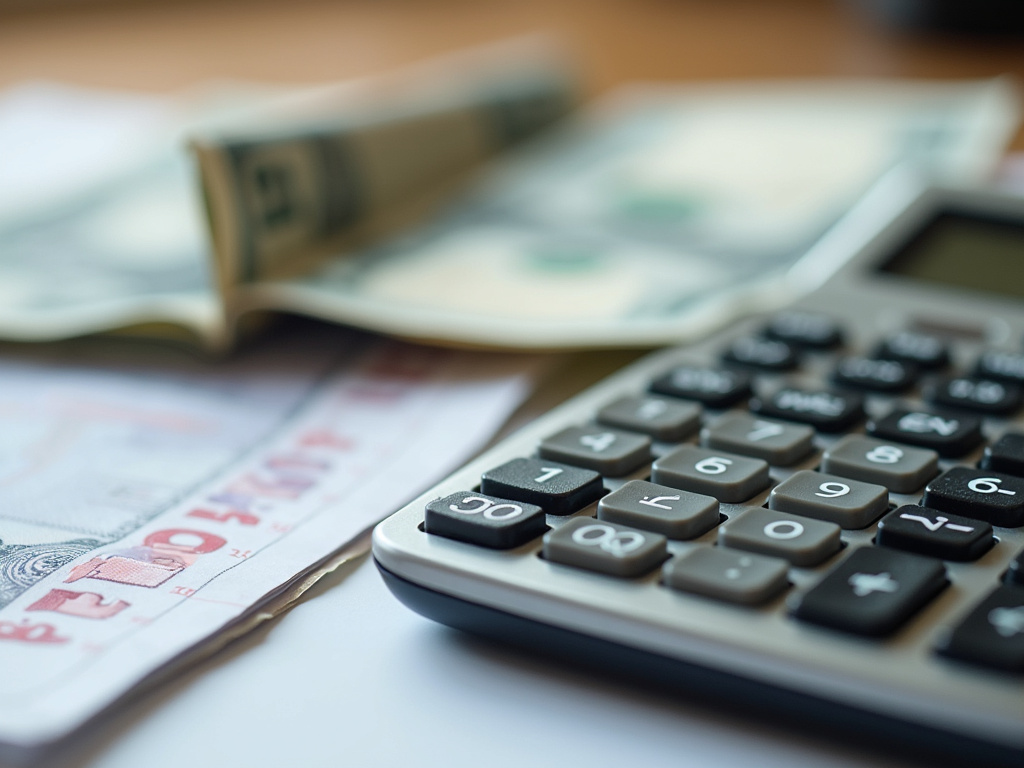 Calculator and bills — title loans McGregor