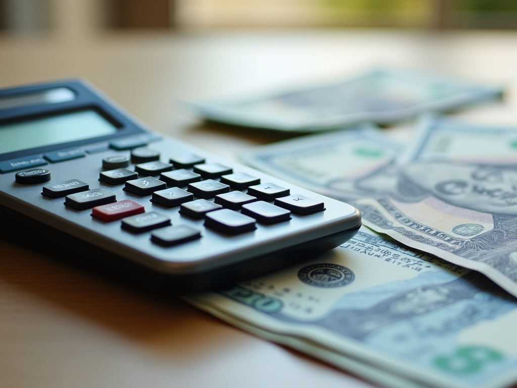 Calculator and bills — title loans McGregor