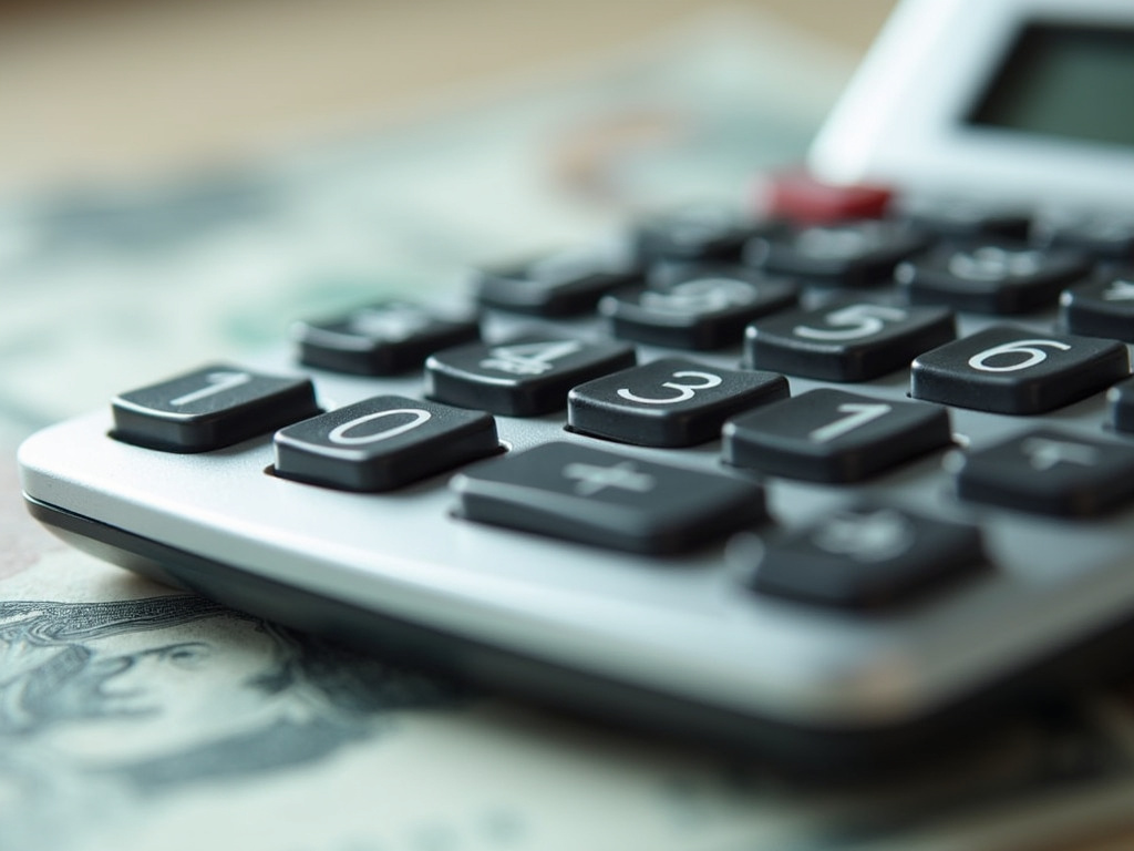 Calculator and bills — title loans Robinson