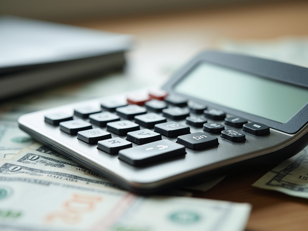 Calculator and bills — title loans Woodway