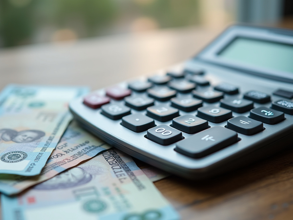 Calculator and bills — title loans Woodway