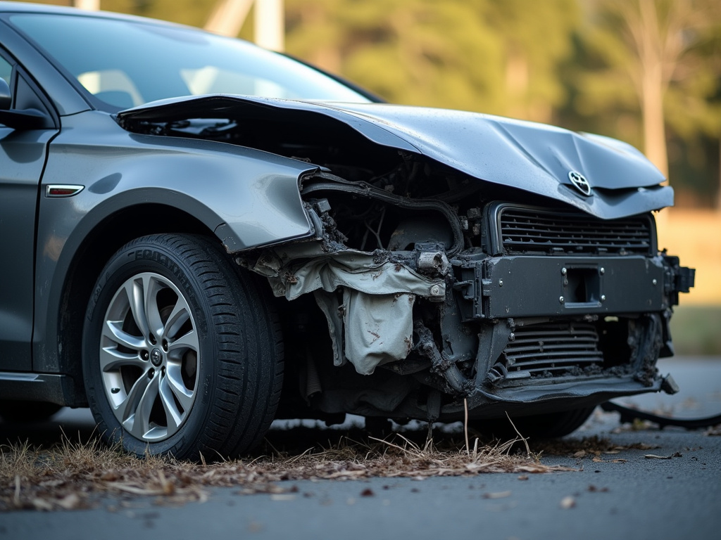 Car accident wreckage — los angeles fatal car accident lawyer
