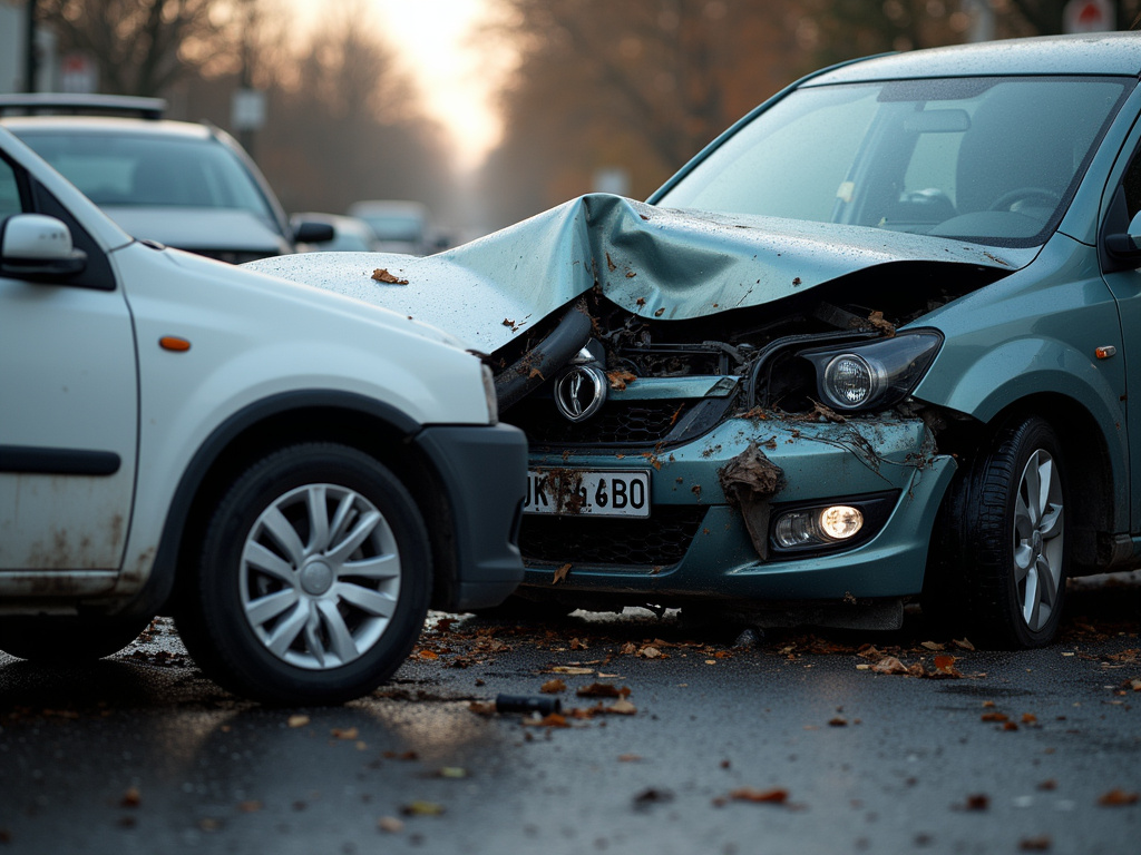 Car crash scene — los angeles car accident lawyer