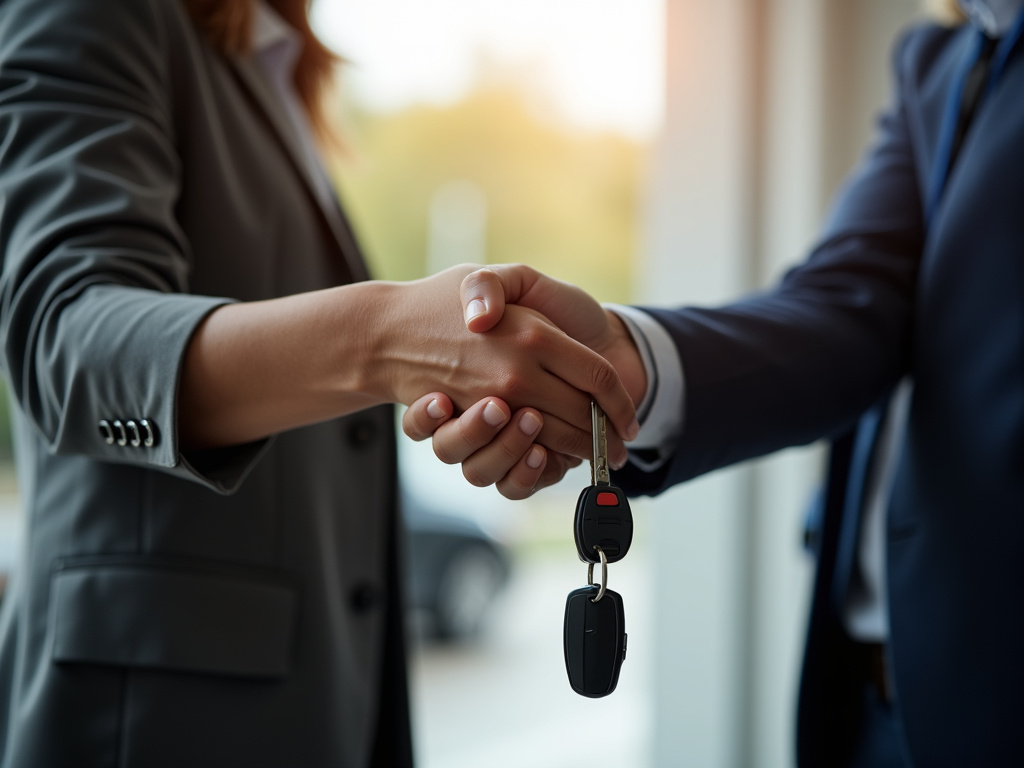 Car keys handoff — title loans Baylor University