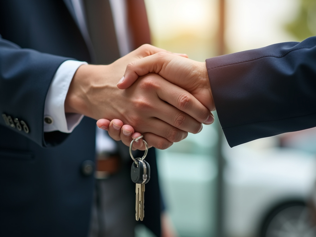 Car keys handoff — title loans oklahoma