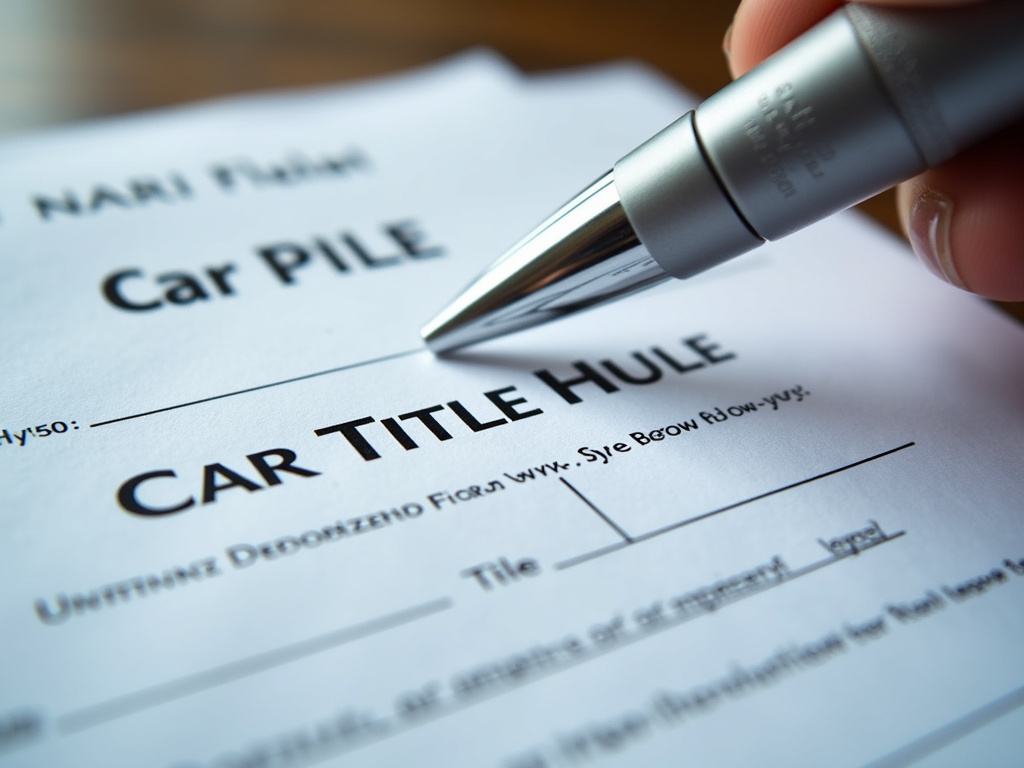 Car title document — car title loans Waco