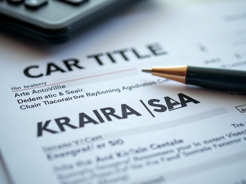 Car title document — car title loans Waco
