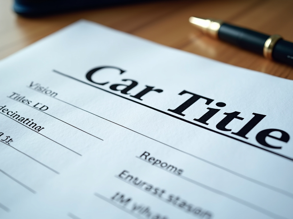 Car title document — suv title loans Waco