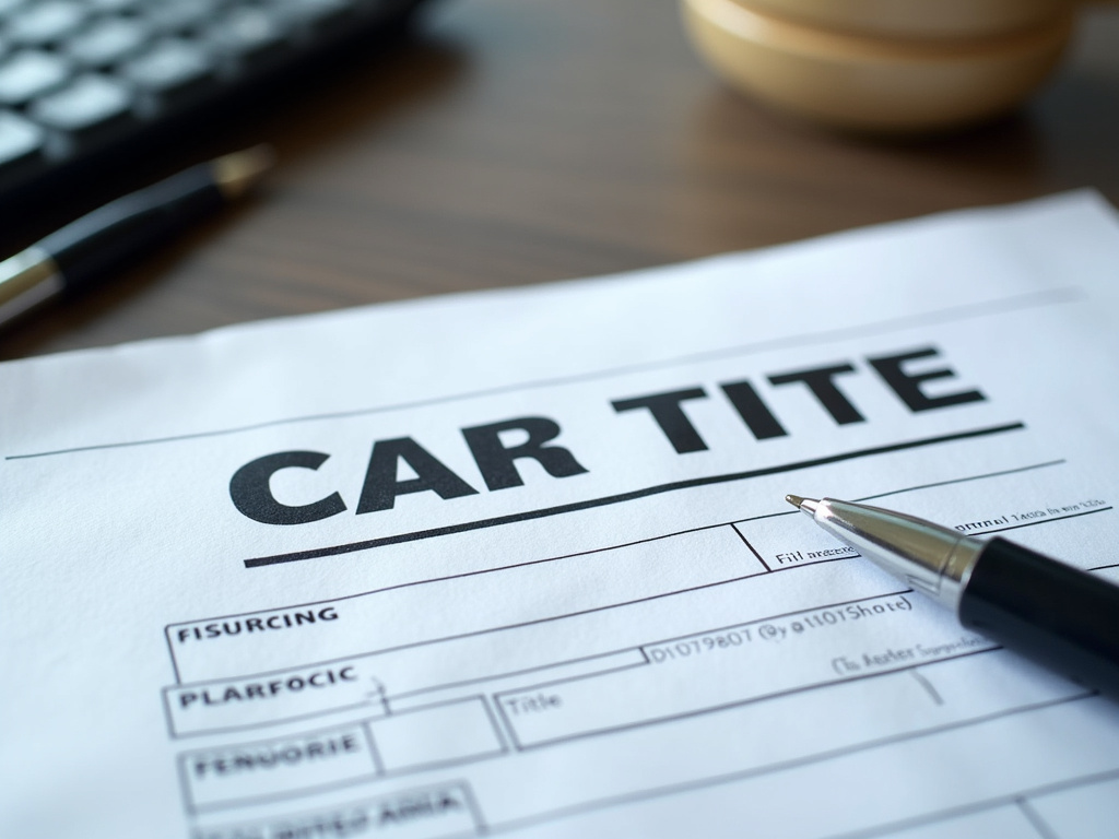 Car title document — suv title loans Waco