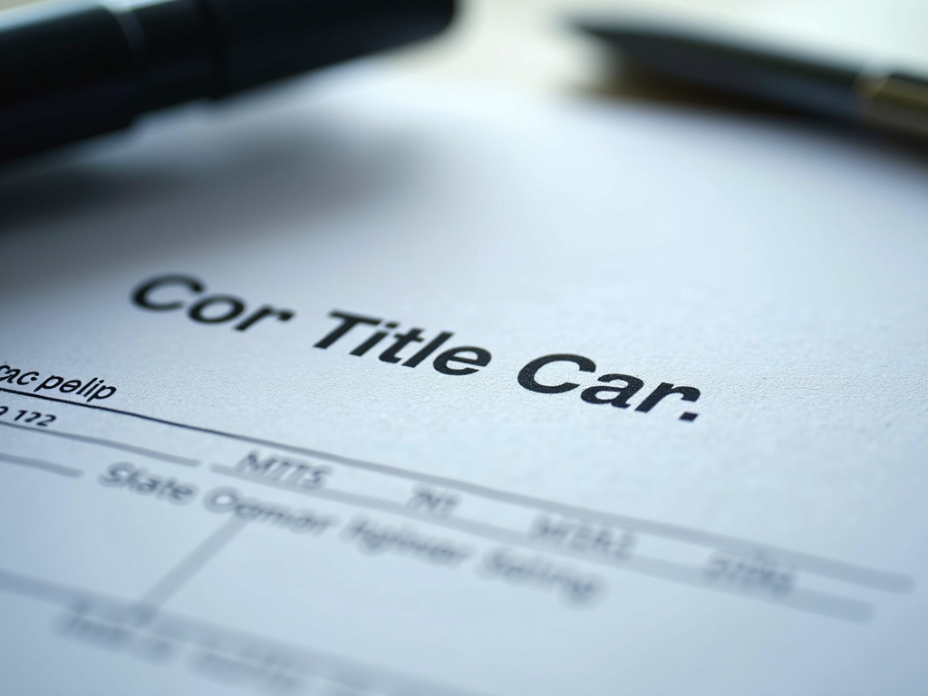 Car title document — title loans Baylor University
