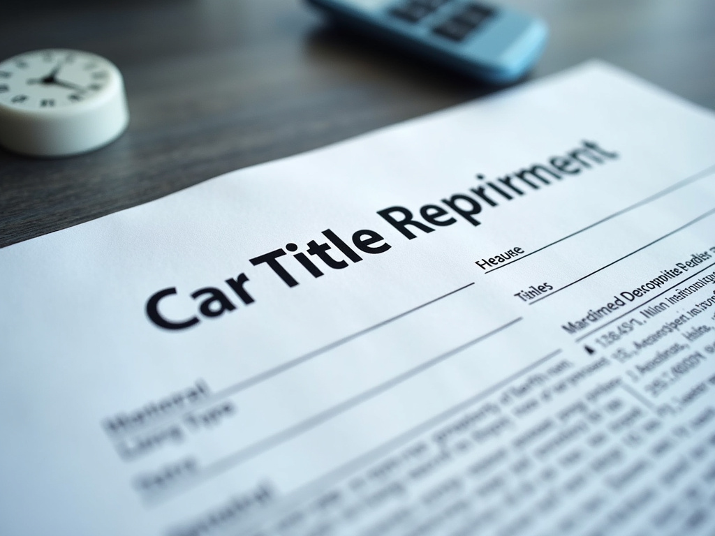 Car title document — title loans Baylor University