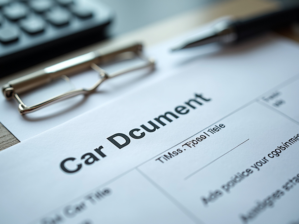 Car title document — title loans Baylor University