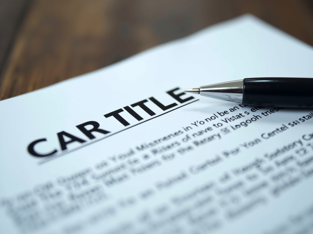 Car title document — title loans Bellmead