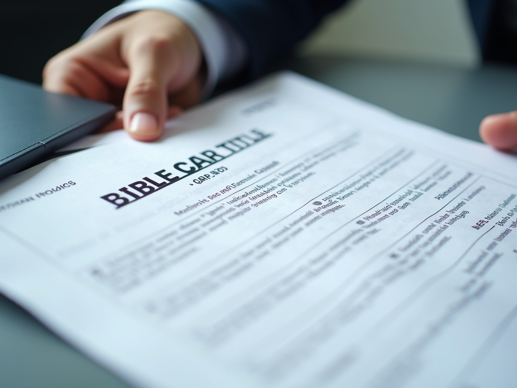 Car title document — title loans Bellmead