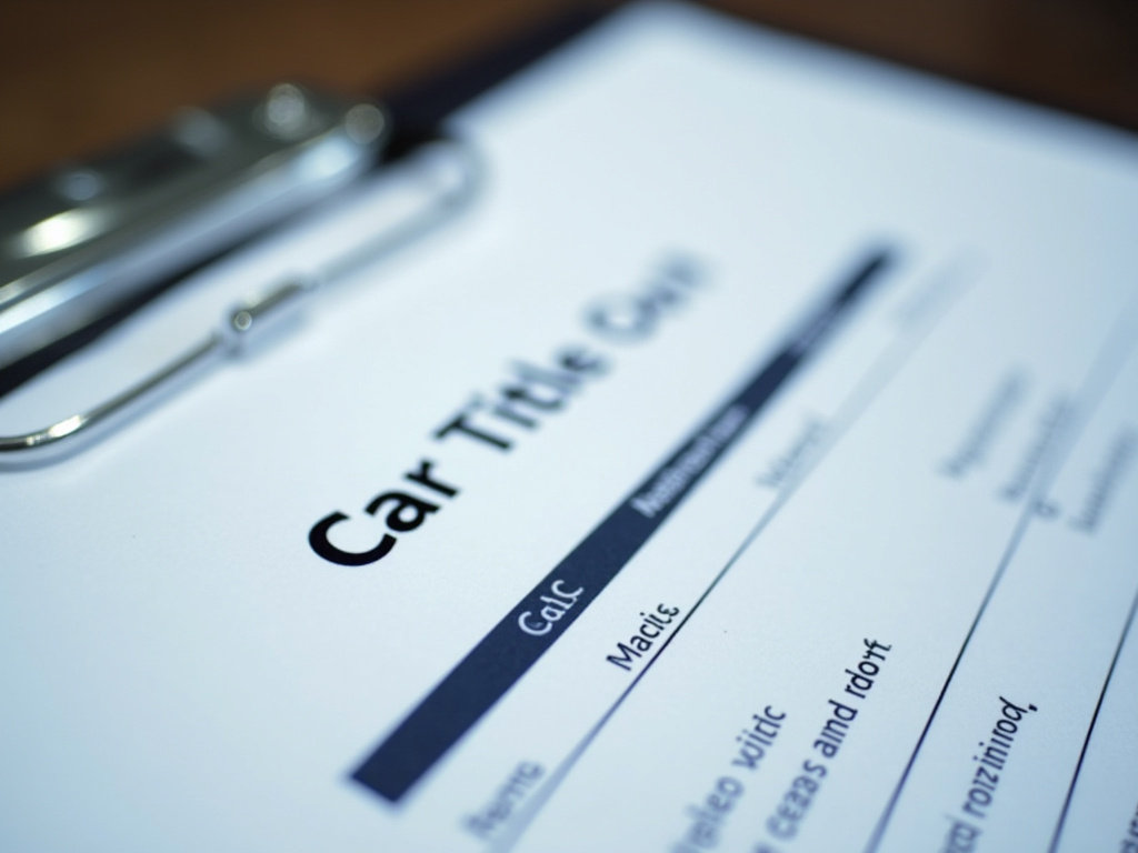 Car title document — title loans kentucky