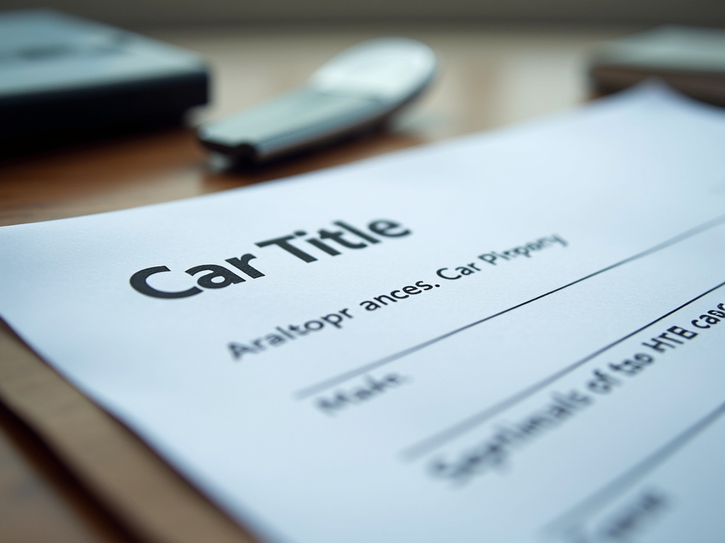Car title document — title loans kentucky