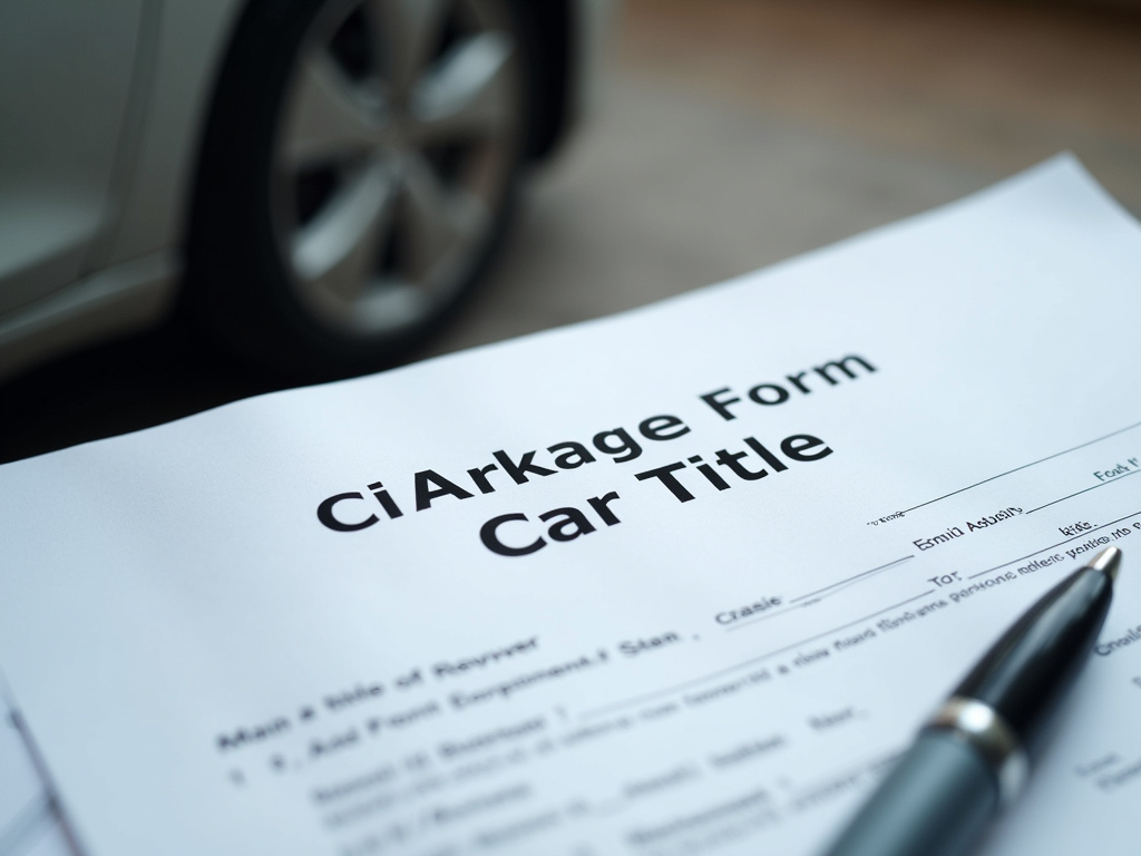 Car title document — title loans Lacy Lakeview