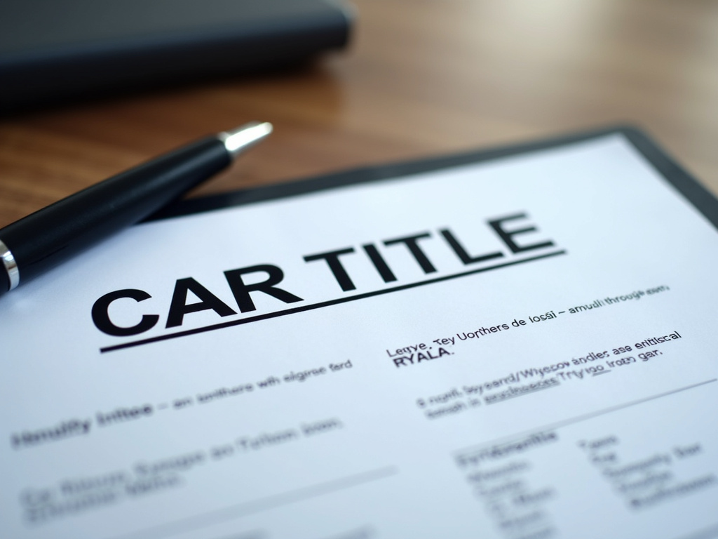 Car title document — title loans Lacy Lakeview