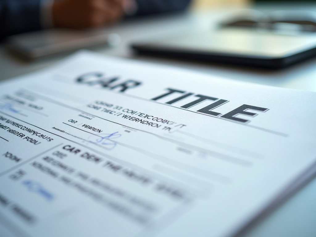 Car title document — title loans Lacy Lakeview