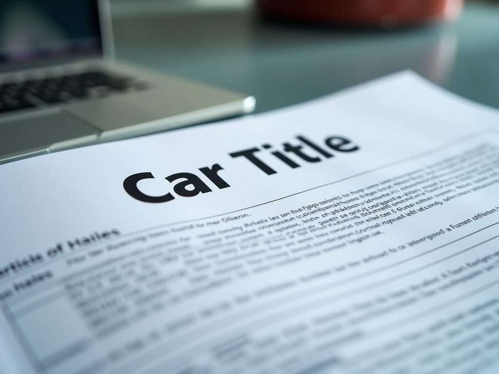 Car title document — title loans Lacy Lakeview
