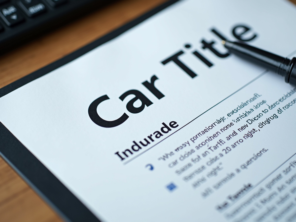 Car title document — title loans Lacy Lakeview