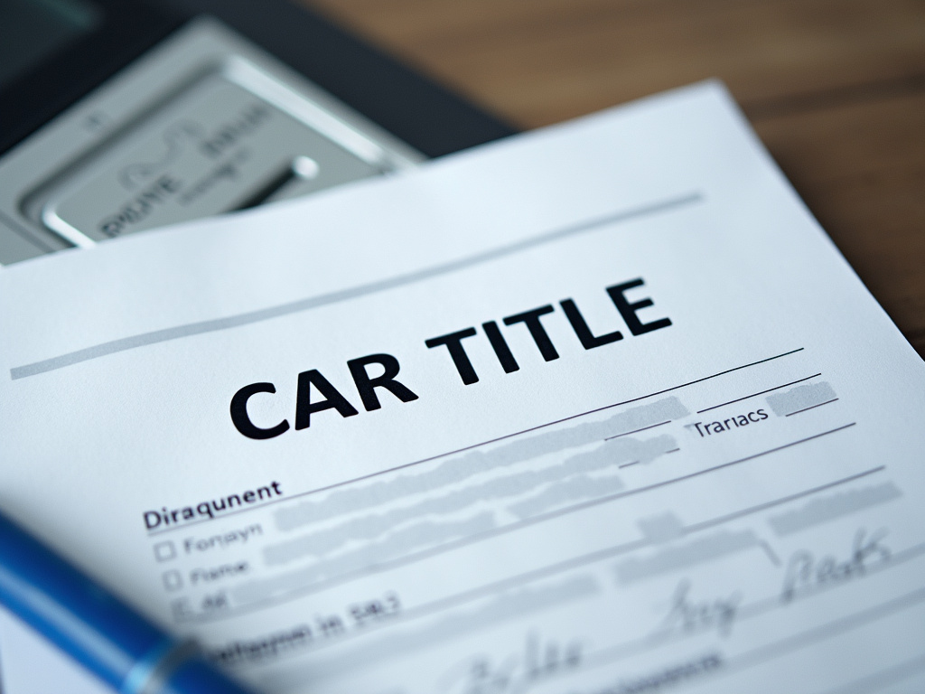 Car title document — title loans Lacy Lakeview