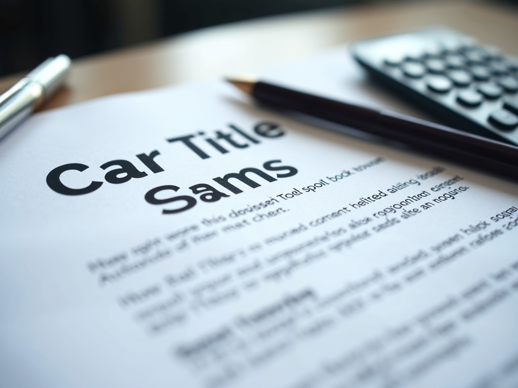 Car title document — title loans McGregor