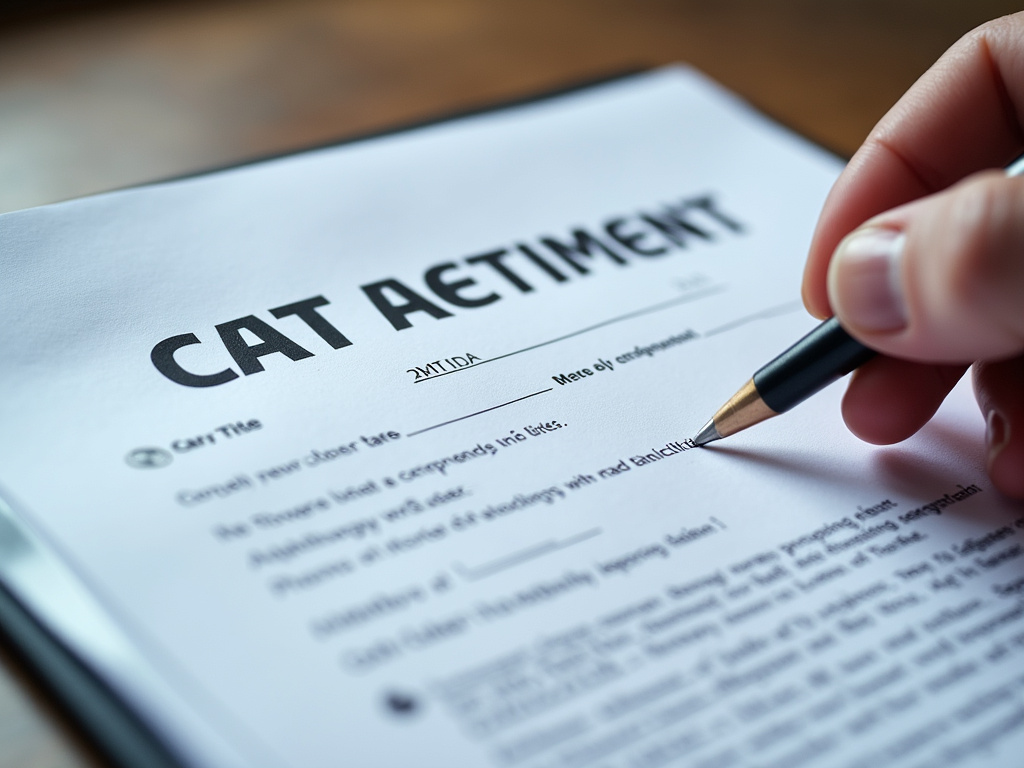Car title document — title loans McGregor